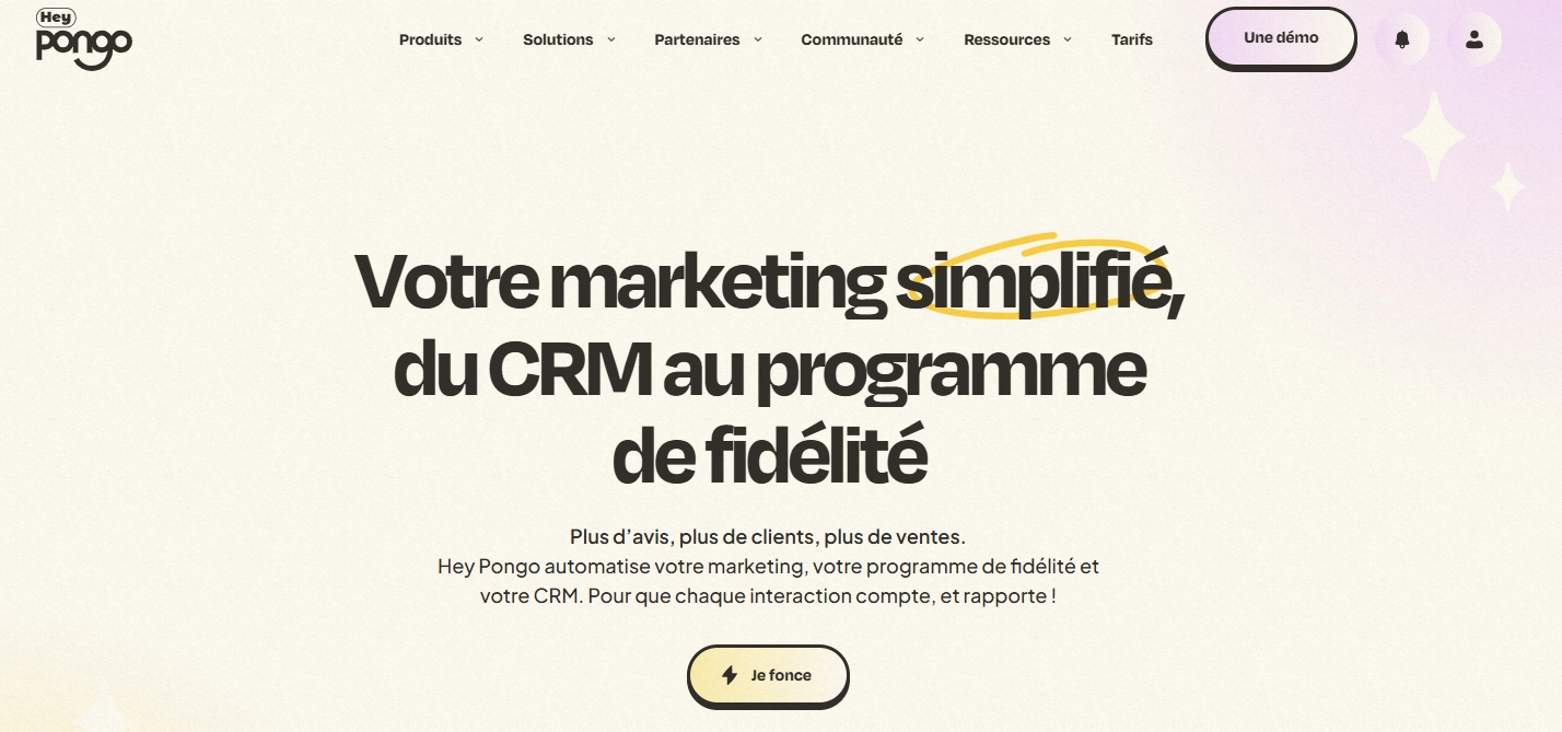 HeyPongo: a loyalty, CRM and SMS marketing suite