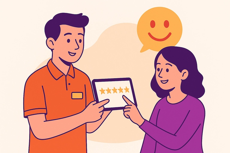 Ask satisfied customers directly to request a Google review