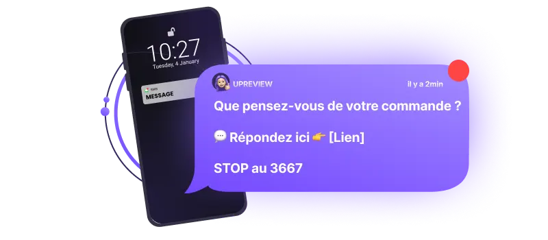 Satisfaction survey SMS marketing campaign example