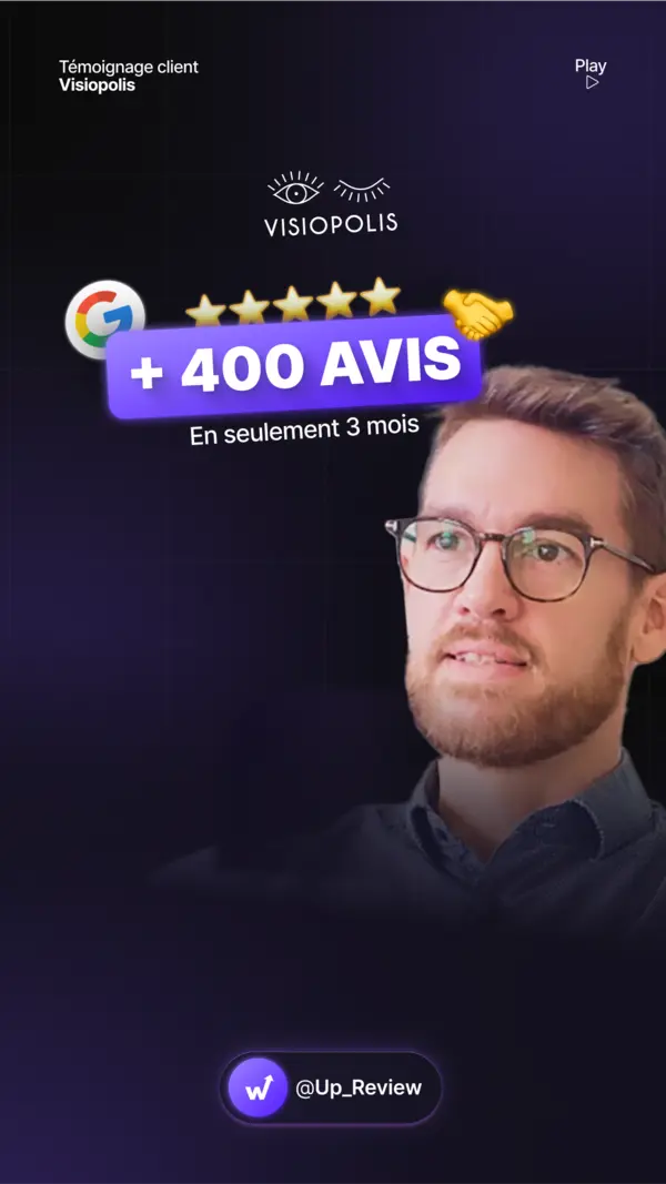 Miniature de la vidéo témoignage de Visiopolis : +400 avis Google en seulement 3 mois