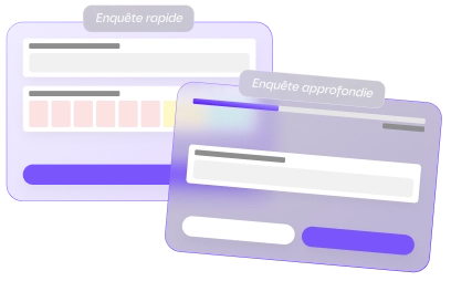 Choosing a survey template in Up Review