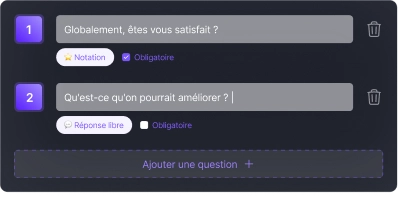 Up Review survey question editor