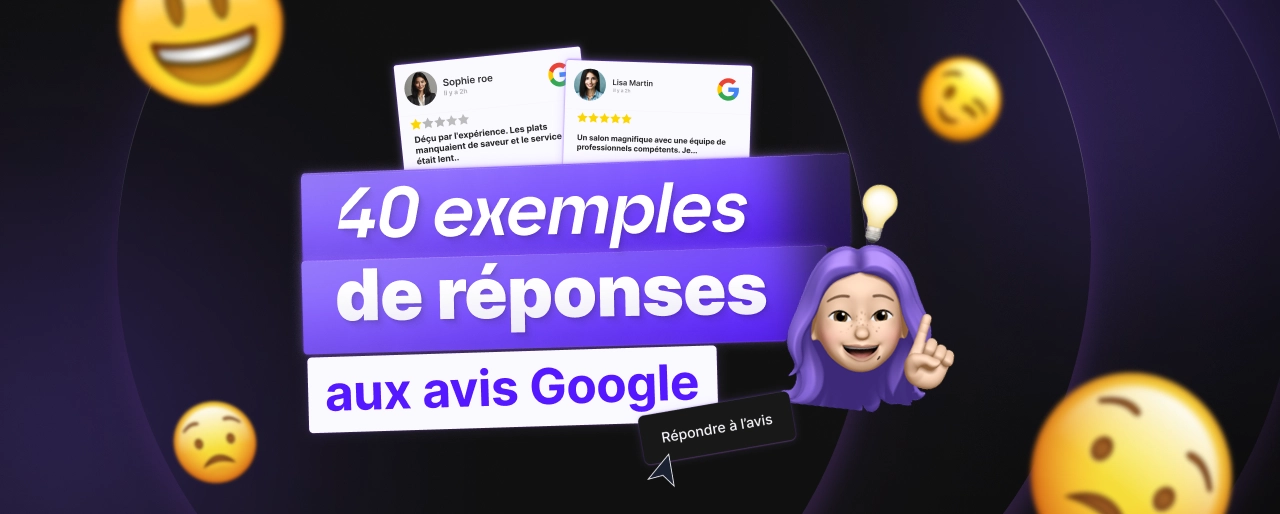 Cover of the PDF: 40 Google review response examples