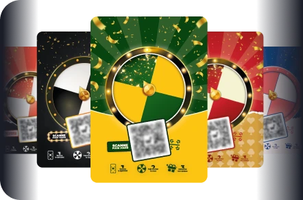 Google review contest displays, table stands and stickers