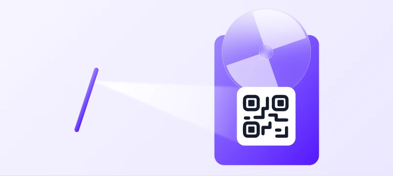 Smartphone scanning an Up Review QR code with a gift at stake