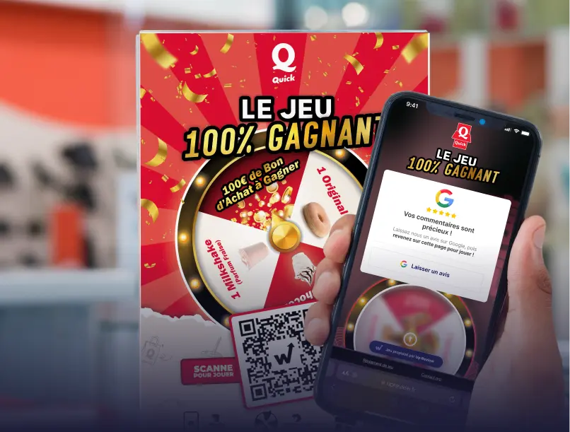 QR code used for an in-store prize game