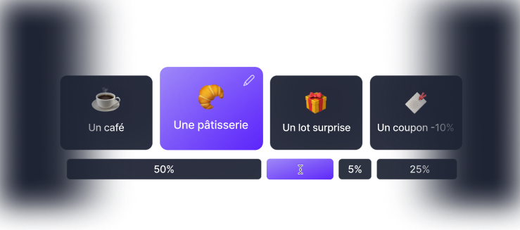 3. Personnalisez les lots et les probabilités