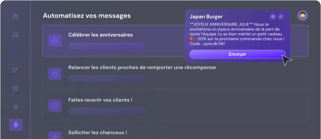 Automatisez vos envois de SMS pour des moments clés