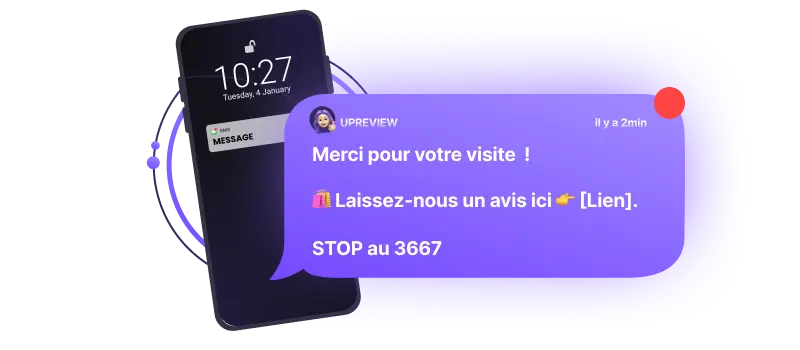 Demander un avis Google par SMS pour avoir des avis Google 5 étoiles