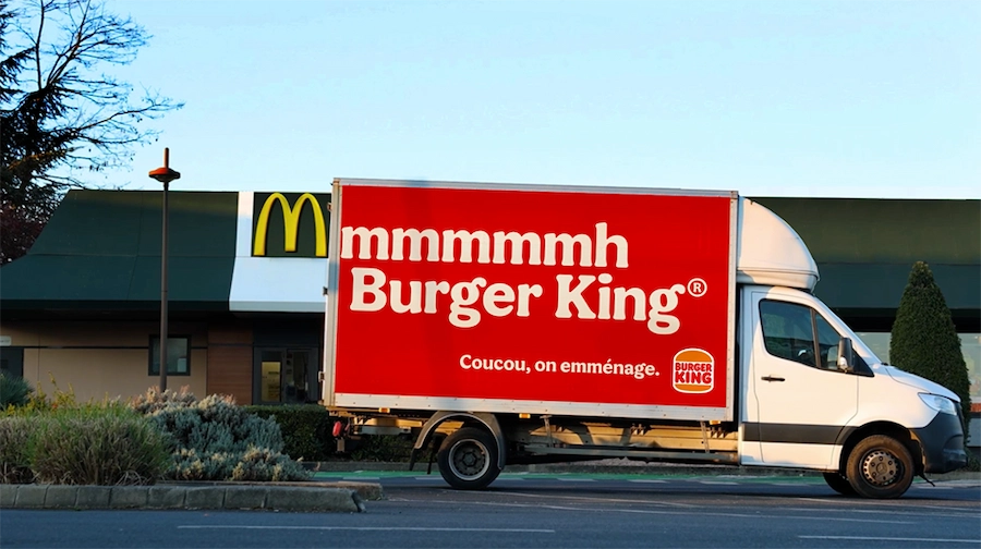 Publicité pour restaurant Burger King 