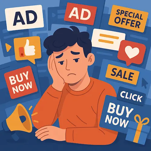 Solicitations in advertising to avoid in order to improve customer loyalty with gamification