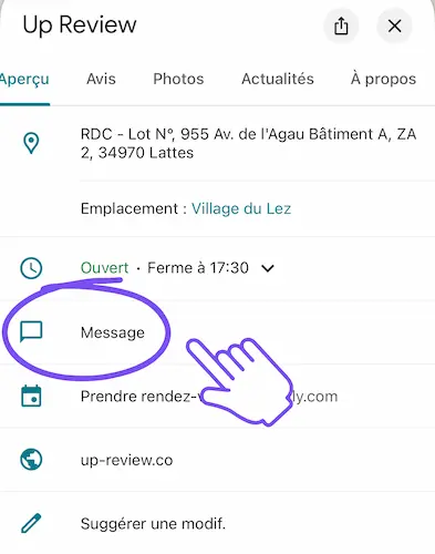 Activer la messagerie Google ( SMS/Whatsapp) pour optimiser sa fiche Google Business Profile