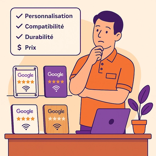 Critères à prendre en compte pour une Plaque NFC avis Google