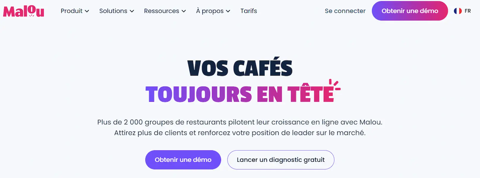 Roue cadeaux pour générer des avis Google Malou page d’accueil