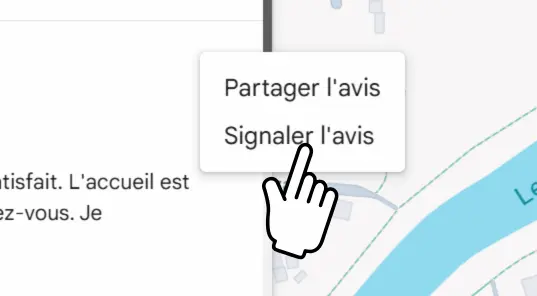 supprimer un avis google signaler l'avis