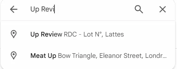 supprimer un avis google recherche nom entreprise Up Review