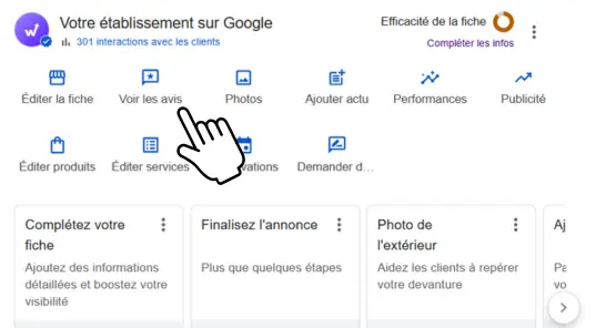 supprimer un avis google voir les avis